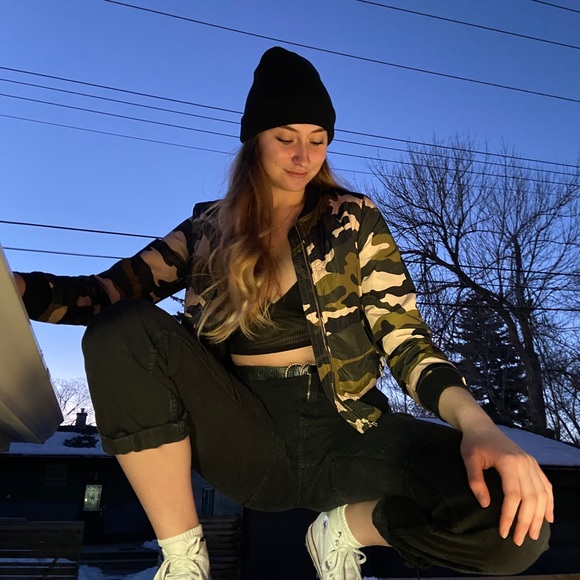 Colored camo bomber jacket - Picture 2 of 2